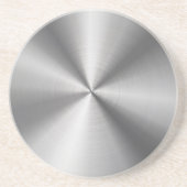 Personalisierte metallische Radialbeschaffenheit Sandstein Untersetzer (Vorne)