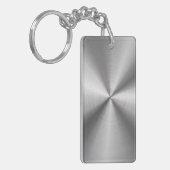 Personalisierte metallische Radialbeschaffenheit Schlüsselanhänger (Vorderseite links)