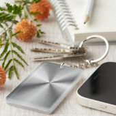 Personalisierte metallische Radialbeschaffenheit Schlüsselanhänger (Vorderseite rechts)