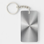 Personalisierte metallische Radialbeschaffenheit Schlüsselanhänger (Vorderseite)