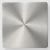 Personalisierte metallische Radialbeschaffenheit Steinuntersetzer (Vorderseite)