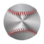 Personalisierte metallische Radialtextur Baseball (Rückseite)