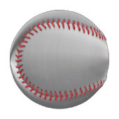 Personalisierte metallische Radialtextur Baseball (Vorderseite Links)
