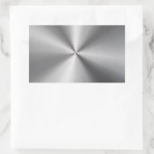 Personalisierte metallische Radialtextur Rechteckiger Aufkleber (Tasche)