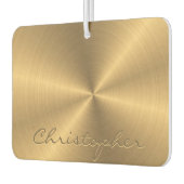 Personalisierte Metallradialtextur Autolufterfrischer (Links)