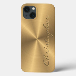 Personalisierte Metallradialtextur Case-Mate iPhone Hülle
