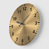 Personalisierte Metallradialtextur Große Wanduhr (Winkel)