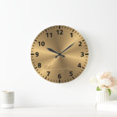 Personalisierte Metallradialtextur Große Wanduhr (Zuhause)