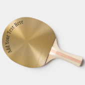 Personalisierte Metallradialtextur Tischtennis Schläger (Seitenansicht)