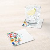 Personalisierte Mexikanerin Rechteckiger Pappuntersetzer (Vor Ort)