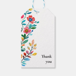 Personalisierte mexikanische Blumenhochzeit Geschenkanhänger