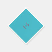 Personalisierte mexikanische Dusche für türkisfarb Serviette (Ecke)