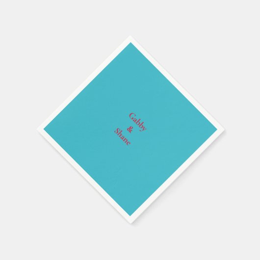 Personalisierte mexikanische Dusche für türkisfarb Serviette (Ecke)