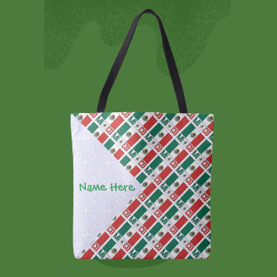 Personalisierte mexikanische Fliesenflagge individ Tasche