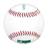 Personalisierte Mexiko-Flagge Baseball (Rückseite)