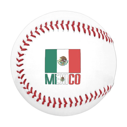 Personalisierte Mexiko-Flagge Baseball (Vorderseite Links)