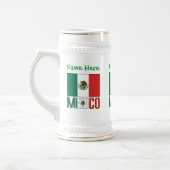 Personalisierte Mexiko-Flagge Bierglas (Links)