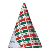 Personalisierte Mexiko-Flagge gekachelt Partyhütchen (Rechts)