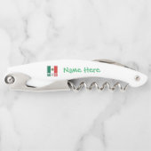 Personalisierte Mexiko-Flagge Kellnermesser (Vorderseite)