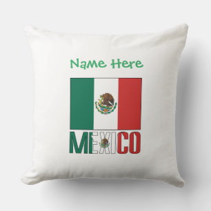 Personalisierte Mexiko-Flagge Kissen