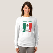 Personalisierte Mexiko-Flagge T-Shirt (Vorne ganz)