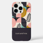 Personalisierte Mid-Century-Modern-Geometric-Boho Case-Mate iPhone Hülle (Rückseite)
