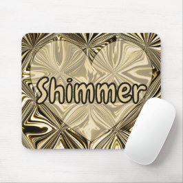 Personalisierte Midnight Gold Marmor Geometrisches Mousepad