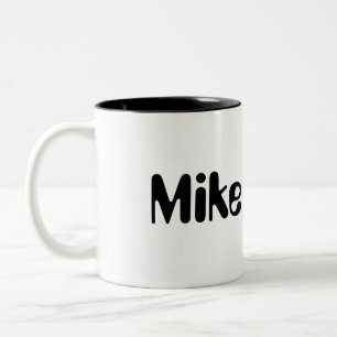 Personalisierte Mike Zweifarbige Tasse
