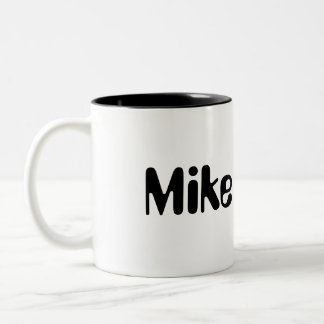 Personalisierte Mike Zweifarbige Tasse