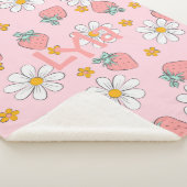 Personalisierte Milcherzeugnisse und Erdbeeren Sherpadecke (3/4)