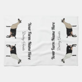 Personalisierte Milchziege Geschirrtuch (Horizontal)