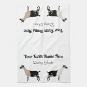 Personalisierte Milchziege Geschirrtuch (Vertikal)