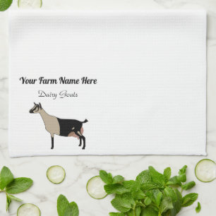 Personalisierte Milchziege Geschirrtuch