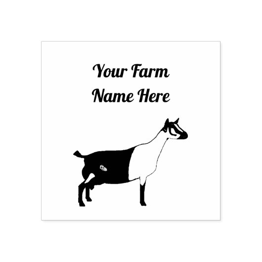 Personalisierte Milchziege Gummistempel (Prägung)