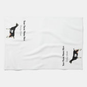 Personalisierte Milchziege LaMancha Geschirrtuch (Horizontal)