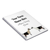 Personalisierte Milchziege Notizblock (Rechte Seite)