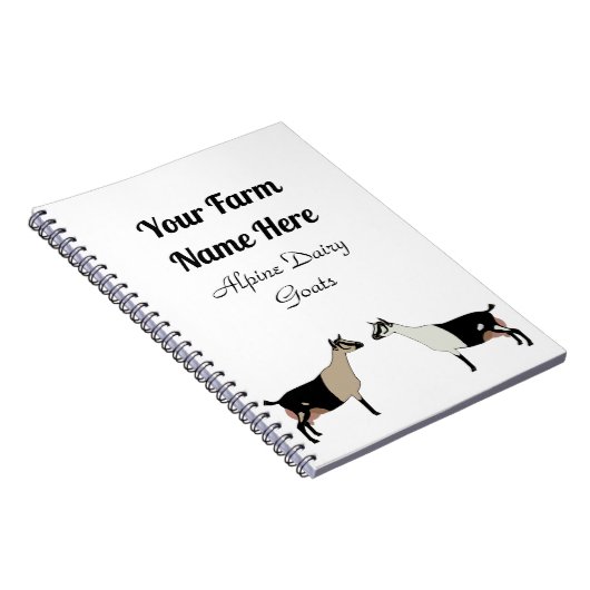 Personalisierte Milchziege Notizblock (Rechte Seite)