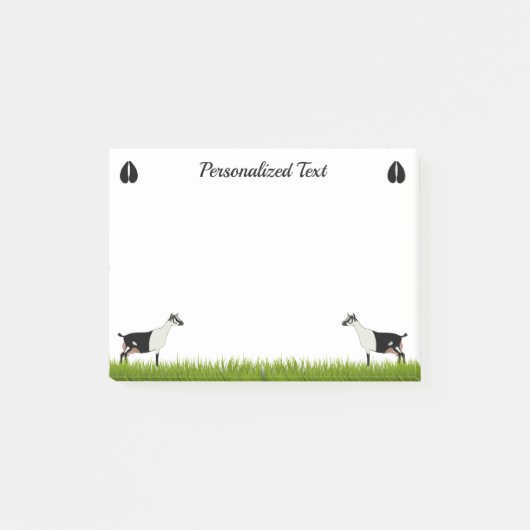Personalisierte Milchziege Post-it Klebezettel (Vorderseite)