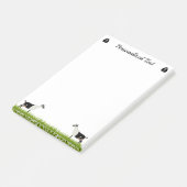 Personalisierte Milchziege Post-it Klebezettel (angewinkelt)