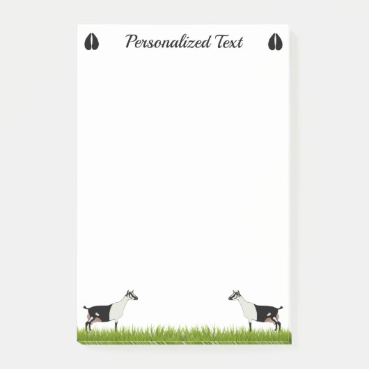 Personalisierte Milchziege Post-it Klebezettel (Vorderseite)