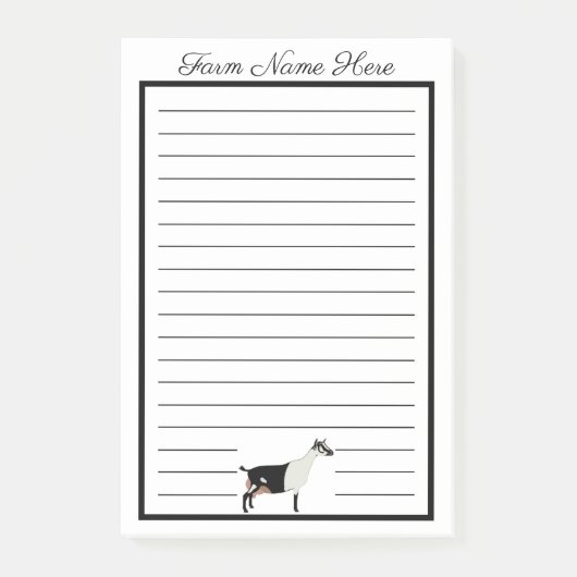 Personalisierte Milchziege Post-it Klebezettel (Vorderseite)