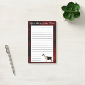 Personalisierte Milchziege Post-it Klebezettel (Büro)