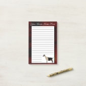 Personalisierte Milchziege Post-it Klebezettel (Auf Schreibtisch)