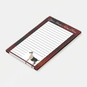 Personalisierte Milchziege Post-it Klebezettel (angewinkelt)