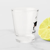 Personalisierte Milchziege Schnapsglas (Links)