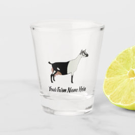 Personalisierte Milchziege Schnapsglas