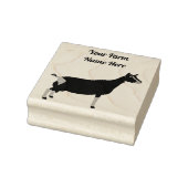 Personalisierte Milchziege Toggenburg Gummistempel (Stempel)