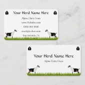 Personalisierte Milchziege Visitenkarte (Vorne/Hinten)