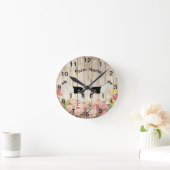 Personalisierte Milchziegenfarm Runde Wanduhr (Zuhause)