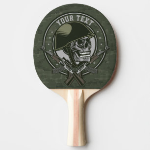 Personalisierte militärische Camouflage Soldat Sc Tischtennis Schläger